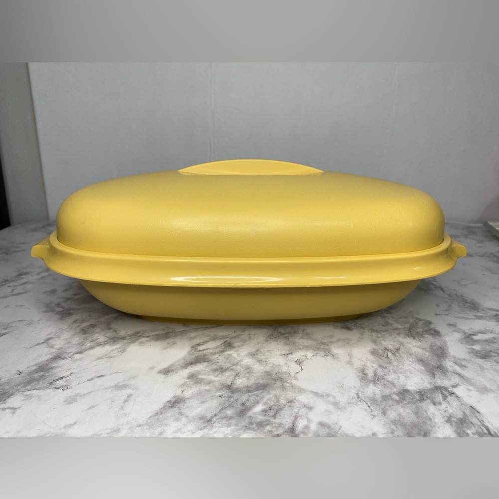 Vtg Tupperware Harvest Gold Steamer/Serving Bowl  1273-1,1275-4,1274-5 3pc Set